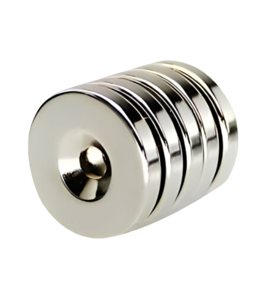 Nam châm dạng trụ tròn REYHER 23.5X6 Mạ đồng